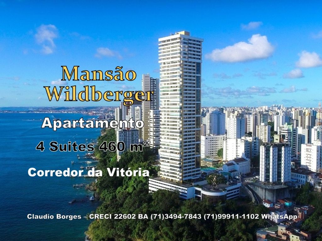Vendas Apartamento de luxo de 460 m2, Largo da Vitoria, Salvador, Estado da Bahia