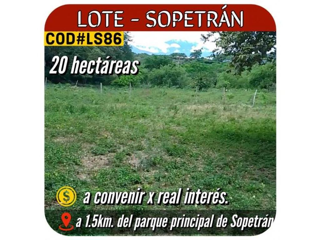 Terreno / Solar de 20 m2 en venta - Sopetrán, Departamento de Antioquia
