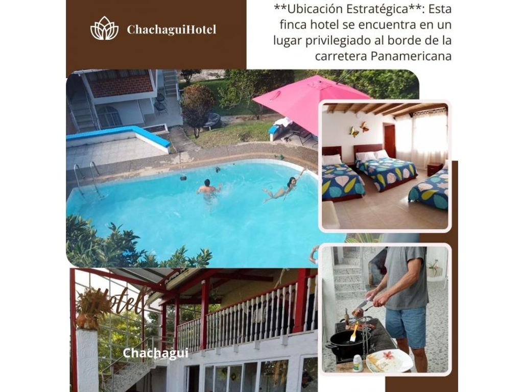 Exclusivo hotel en venta Chachagüí, Departamento de Nariño