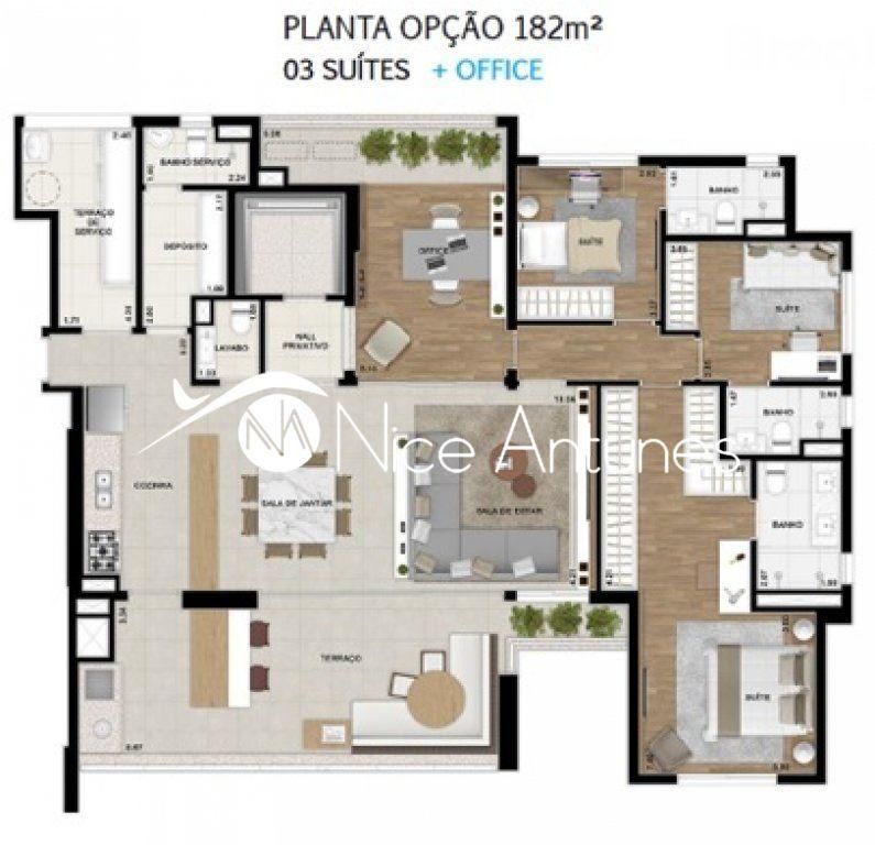 À venda Apartamento de alto padrão de 182 m2, São Paulo, Estado de São Paulo