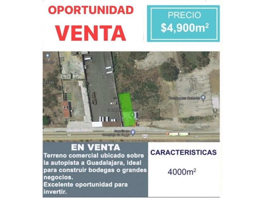Terreno / Solar de 4000 m2 Colima, México 128510011
