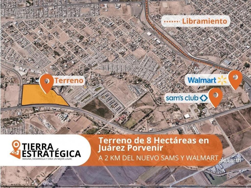 Terreno / Solar de 80000 m2 en venta Ciudad Juárez, Chihuahua
