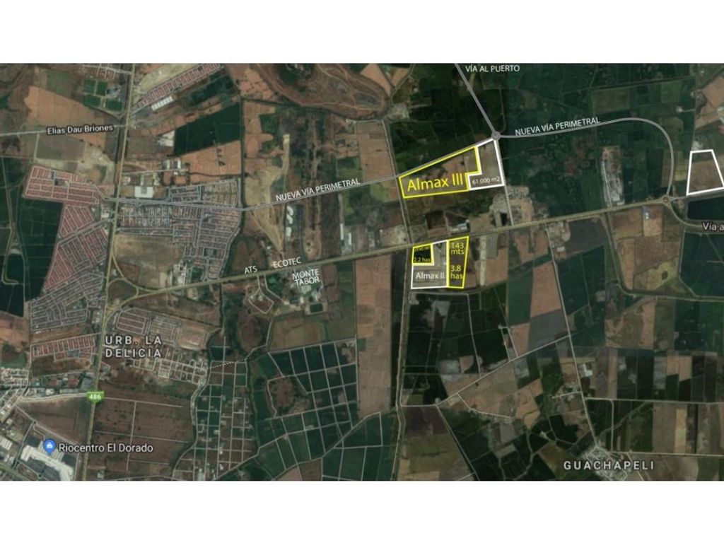 Terrain de 60000 m2 Guayaquil, Équateur 128600956