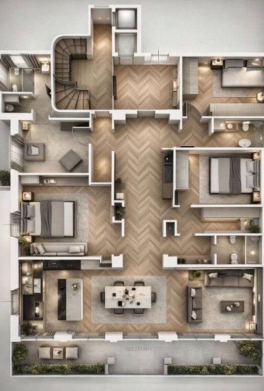 3-roms leilighet, 220 m²