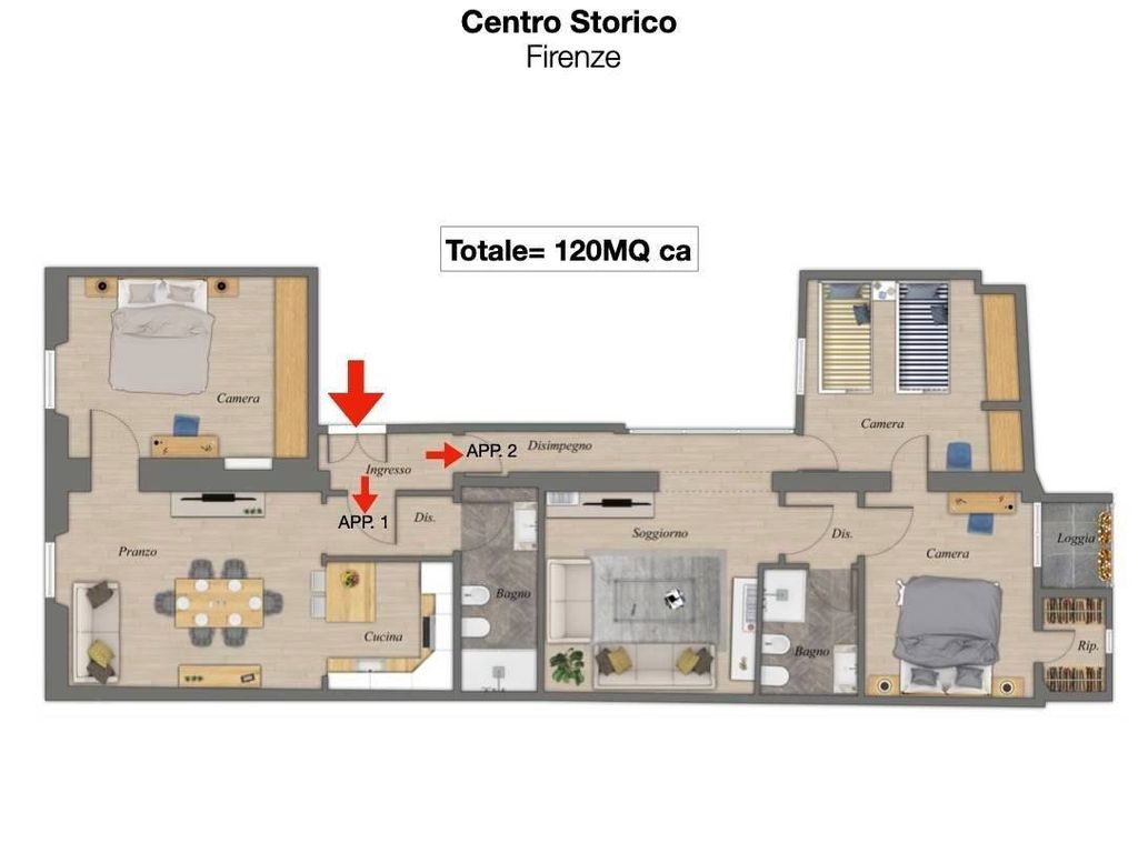 Appartamento – Florence - Vista 3