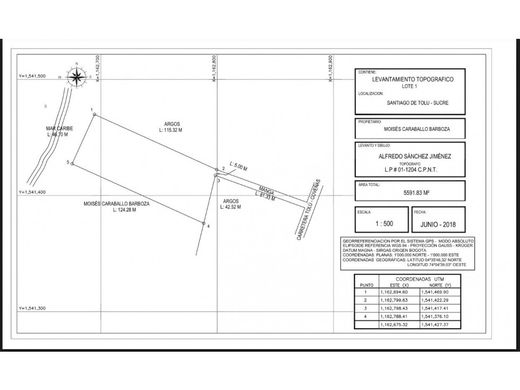 Terrain à Coveñas, Departamento de Sucre