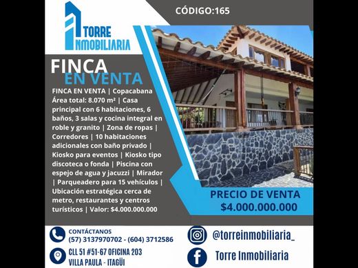 ﻣﻨﺰﻝ ﺭﻳﻔﻲ/ ﺑﻴﺖ ﻤﺰﺭﻋﺔ ﻓﻲ Itagüí, Itagui