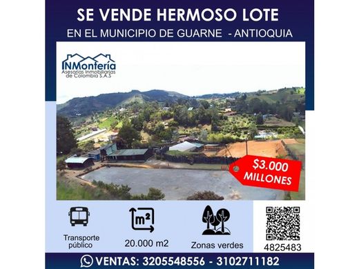 Terreno - Guarne, Departamento de Antioquia