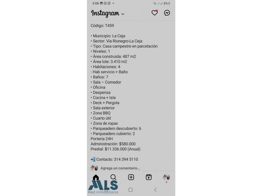 豪宅  La Ceja, Departamento de Antioquia