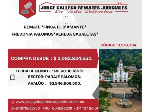 Сельский Дом, Fredonia, Departamento de Antioquia