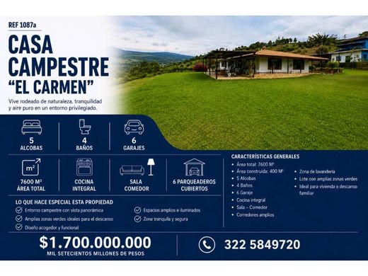 Country House in La Cumbre, Departamento del Valle del Cauca
