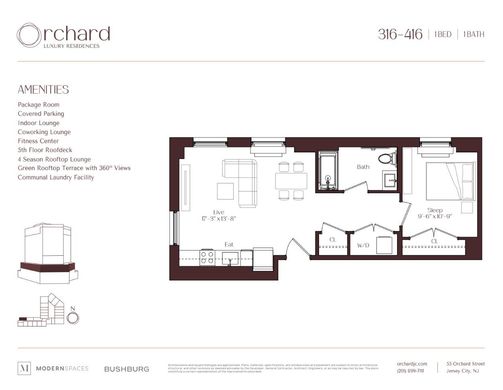 Квартира, Джерси-Сити, Hudson County