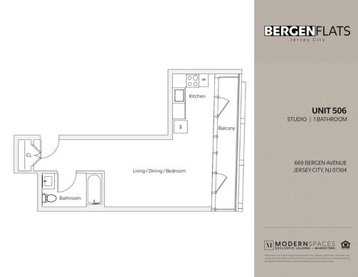 Apartamento - Jersey City, Hudson County