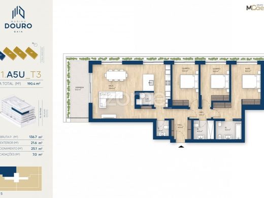 Apartament w Vila Nova de Gaia, Distrito do Porto