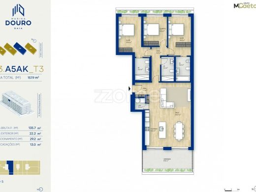 Daire Vila Nova de Gaia, Distrito do Porto