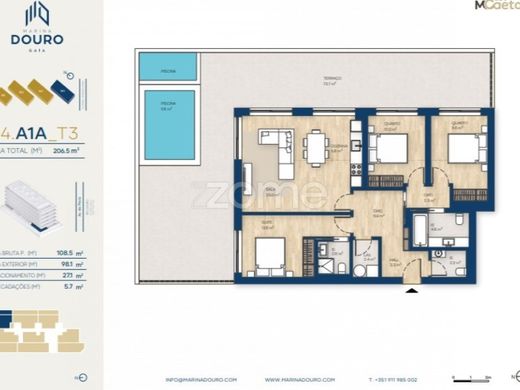 Διαμέρισμα σε Βίλα Νόβα ντε Γκάια, Vila Nova de Gaia