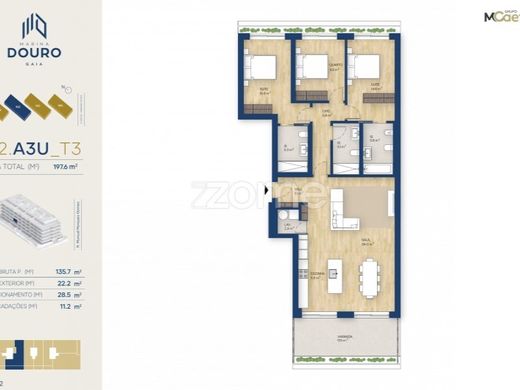 Appartement à Vila Nova de Gaia, Distrito do Porto