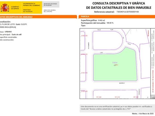 地皮  Ávila, Provincia de Ávila