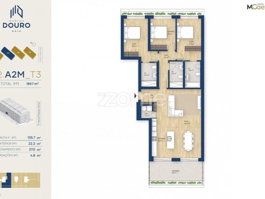 套间/公寓  加亚新城
, Vila Nova de Gaia