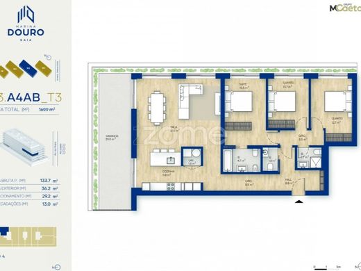 Daire Vila Nova de Gaia, Distrito do Porto