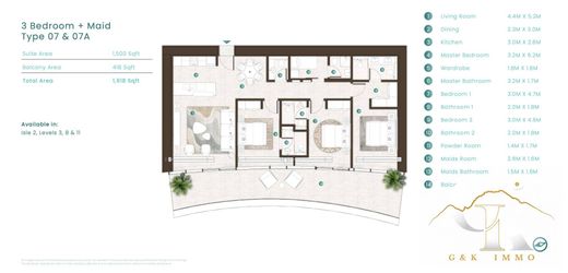 Appartement in Ras Al Khaimah City, Imārat Ra’s al Khaymah