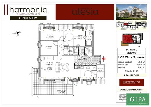 Piso / Apartamento en Eckbolsheim, Bajo Rin