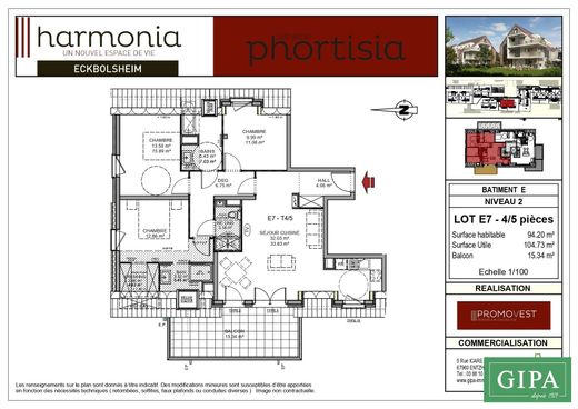Piso / Apartamento en Eckbolsheim, Bajo Rin