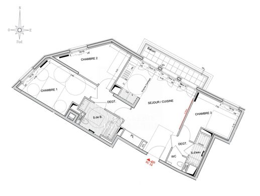 Apartment in Puteaux, Hauts-de-Seine