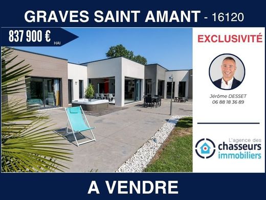Casa de lujo en Graves-Saint-Amant, Charenta