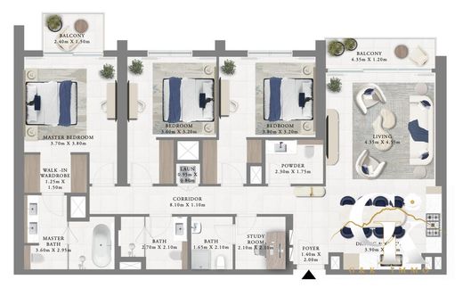 套间/公寓  迪拜, Dubai