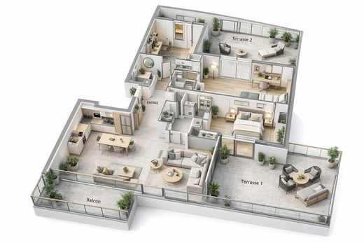 Appartement à Cap-d'Ail, Alpes-Maritimes