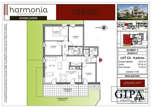 Piso / Apartamento en Eckbolsheim, Bajo Rin