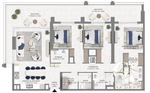 Appartamento a Dubai