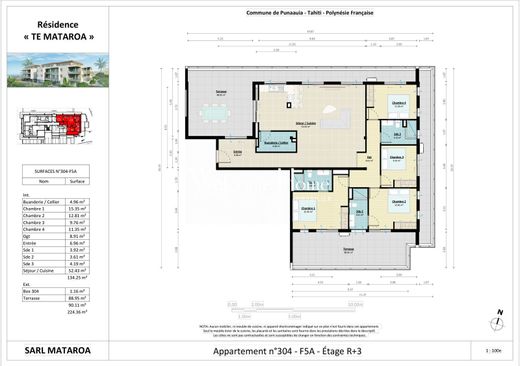 Appartamento a Punaauia, Îles du Vent