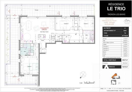 Apartment / Etagenwohnung in Thonon-les-Bains, Haute-Savoie