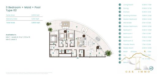 Appartement in Ras Al Khaimah City, Imārat Ra’s al Khaymah