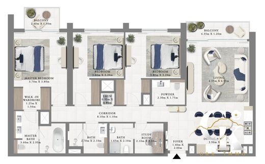 Appartamento a Dubai