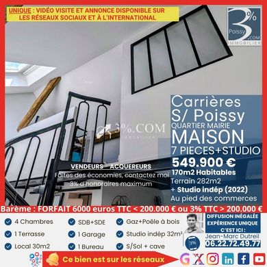 Luxe woning in Carrières-sous-Poissy, Yvelines