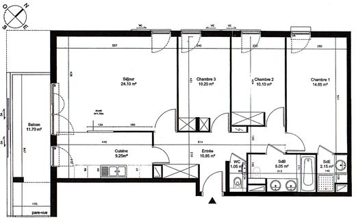 Boulogne-Billancourt, Hauts-de-Seineのアパートメント