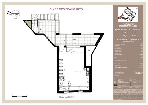 Двухуровневые апартаменты, Монпелье, Hérault