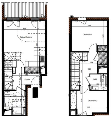 Duplex in Suresnes, Hauts-de-Seine