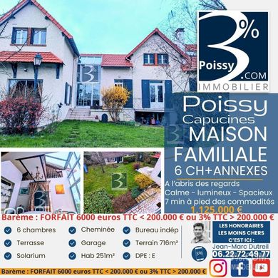 منزل ﻓﻲ Poissy, Yvelines