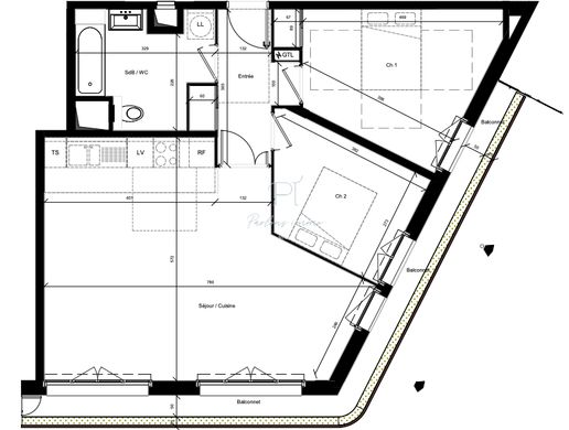 Appartement à Salpêtrière, Butte-aux-Cailles, Croulebarbe, Paris