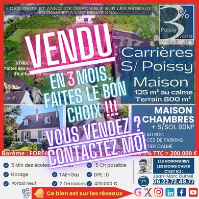 Luxury home in Carrières-sous-Poissy, Yvelines