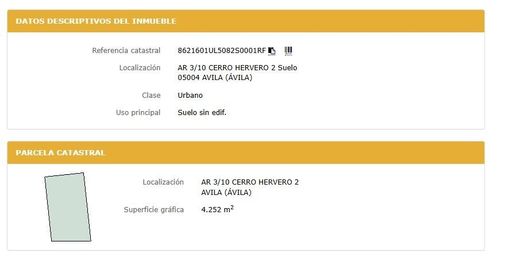 Land in Ávila, Avila