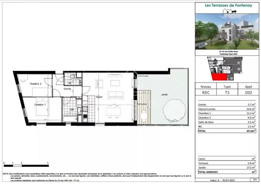 ‏דירה ב  Fontenay-sous-Bois, Val-de-Marne