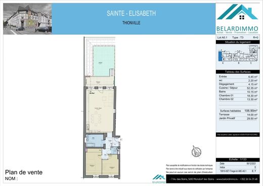 Apartment / Etagenwohnung in Diedenhofen, Moselle