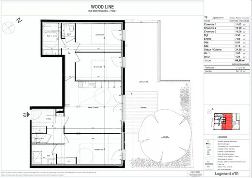 Apartment in Lyon, Rhône