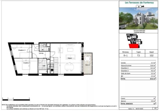 Apartment / Etagenwohnung in Fontenay-sous-Bois, Val-de-Marne
