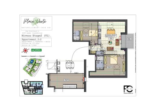 ‏דירה ב  Kleinbettingen, Steinfort